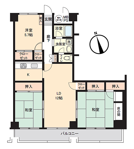 間取りを拡大表示