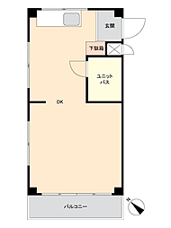 フジマンション ワンルームの間取図画像
