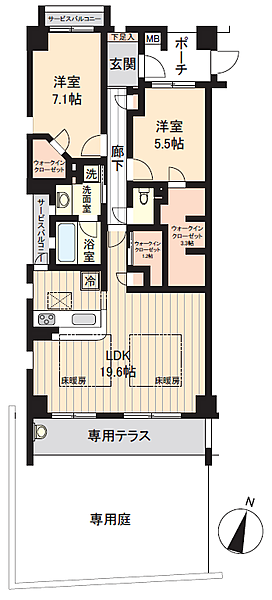 間取りを拡大表示