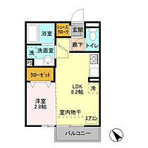 プレシャス上大島　II 201 ｜ 群馬県前橋市上大島町（賃貸アパート1LDK・2階・29.44㎡） その2