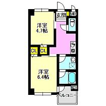 千代田シティハウス 302 ｜ 群馬県前橋市千代田町2丁目（賃貸マンション2K・3階・34.88㎡） その2