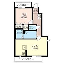 ラフィナート　II 101 ｜ 群馬県前橋市朝日町1丁目（賃貸アパート1LDK・1階・42.70㎡） その2