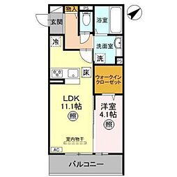 Ｌａ　Ｍａｉｓｏｎ　本町 106 1階1LDKの間取り