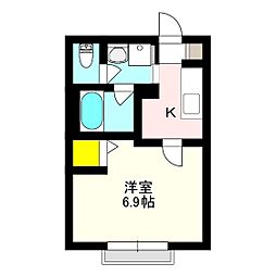 ヴァンサンク 2階/202