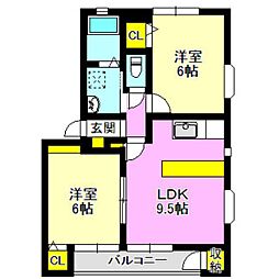 コンフォート長岡 1階/F101