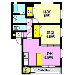 コンフォート長岡 2階/C201