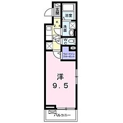 ガーデン宮 1Kの間取図画像