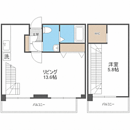 スペチアーレ420 4階2LDKの間取り