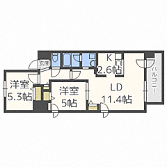 物件の間取り