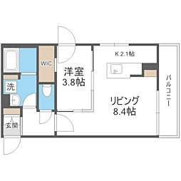 DPレジデンス63 1LDKの間取図画像
