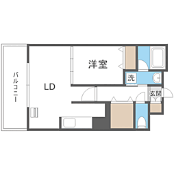 JPnoie円山表参道 1LDKの間取図画像