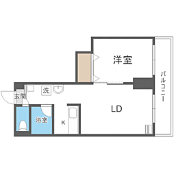 クリスタルファイブ 1LDKの間取図画像