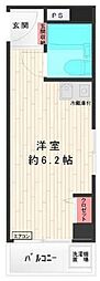 ホーユウコンフォルト隅田公園 ワンルームの間取図画像