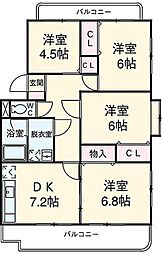 グランディールの間取図画像