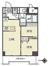 藤和護国寺コープ 2LDKの間取図画像