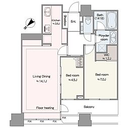 間取図画像 2LDK