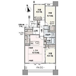 間取図画像 3LDK
