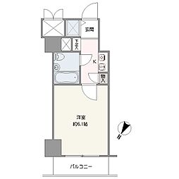 ナイスアーバンスピリッツ横濱吉野町 1Kの間取図画像