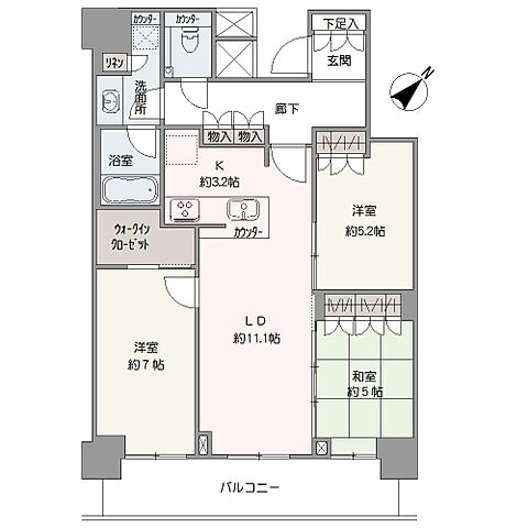 間取り リヴァリエC棟 28階/-