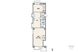 ルミエール覚王山第2 3DKの間取図画像