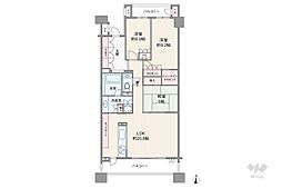 パークハウス覚王山向陽荘 3LDKの間取図画像