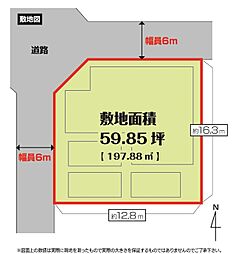 物件画像 城東エリア売地：59.85坪・角地・上下水道接続済・都市ガス