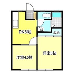 間取図画像 2DK