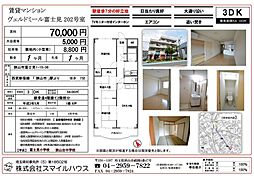 ヴェルドミール富士見 3DKの間取図画像
