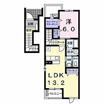 グリシーナ 201 ｜ 栃木県足利市五十部町（賃貸アパート1LDK・2階・51.13㎡） その2