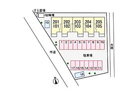 パンターノ 105 ｜ 栃木県足利市五十部町（賃貸アパート1LDK・1階・45.77㎡） その23