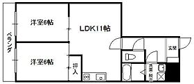 セントラルハイツ306 306 ｜ 栃木県足利市伊勢町（賃貸マンション2LDK・3階・50.23㎡） その2