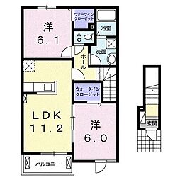 メゾン　ソレイユII　Ｂ