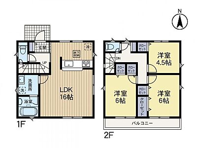 間取り：2号棟　間取り