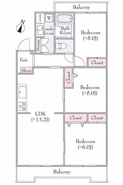 間取りを拡大表示