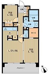 HF若林公園レジデンス 2階2LDKの間取り