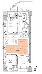 Opus residence Meguro Senzoku 6階2LDKの間取り