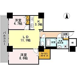 間取図画像 2LDK