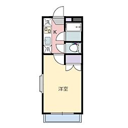 JR仙山線 国見駅 徒歩10分の賃貸アパート 1階1Kの間取り