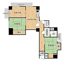 シャンボール南福岡 3LDKの間取図画像