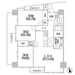 間取図画像 3LDK
