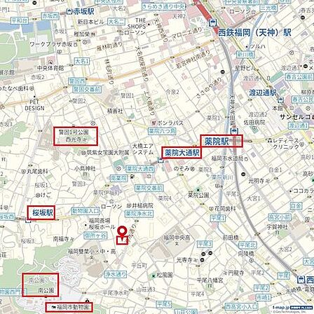 地下鉄七隈線「薬院大通り」駅まで徒歩8分