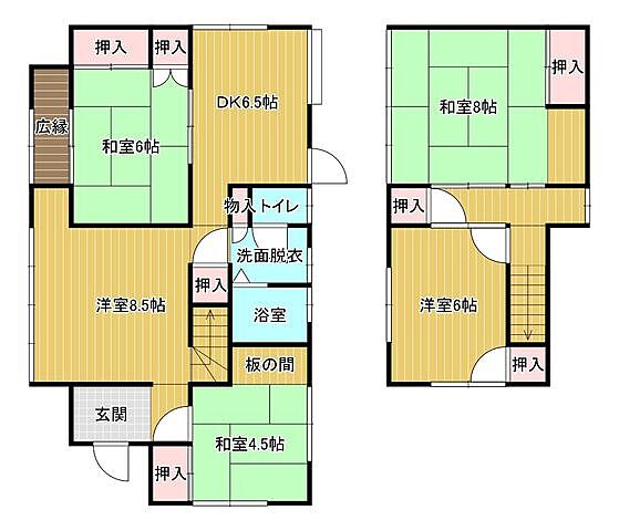 間取り 京都郡苅田町富久町1丁目12-2