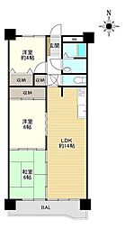 エメラルドマンション芳泉 3LDKの間取図画像