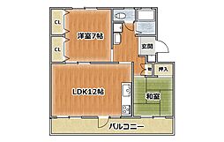 間取図画像 2LDK