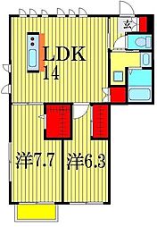 間取図画像 2LDK