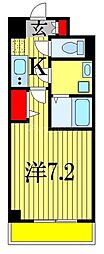 Nステージ西船橋2 1Kの間取図画像