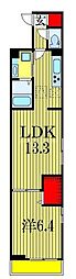 メゾンフォレスト.M 1LDKの間取図画像