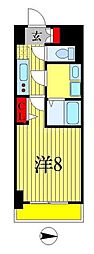 Due西船橋 1Kの間取図画像