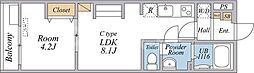リブリ・スカイブルー 1LDKの間取図画像