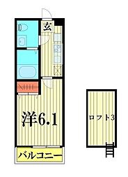 SORA 1Kの間取図画像